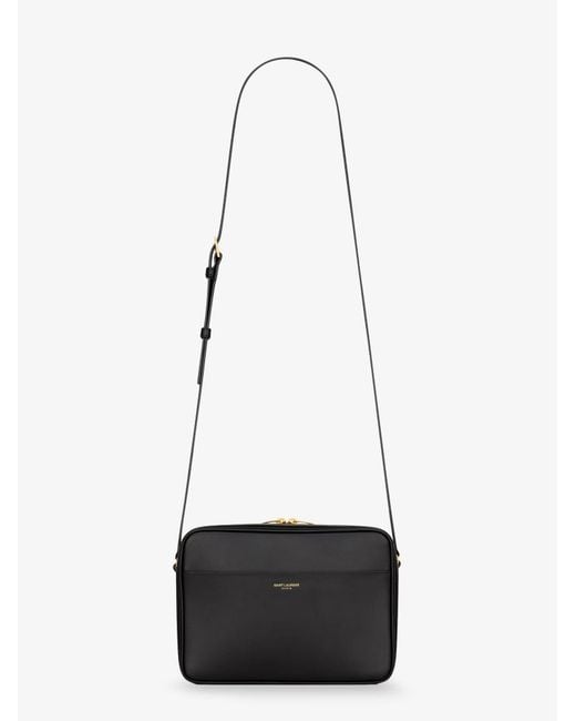 Saint Laurent Black Leather Camera Bag Shoulder Bag
