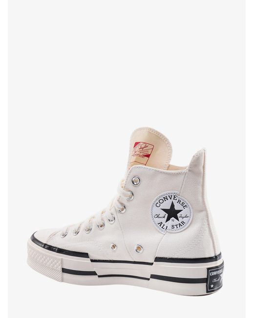Converse White Lace-up Sneakers for men