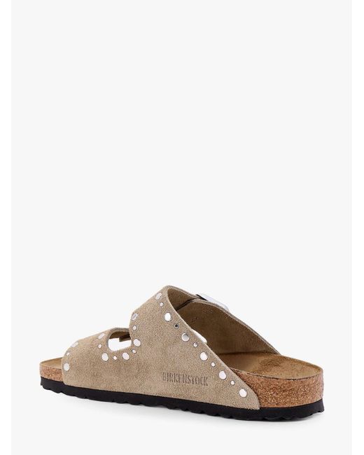 Birkenstock Gray Arizona Rivet Border