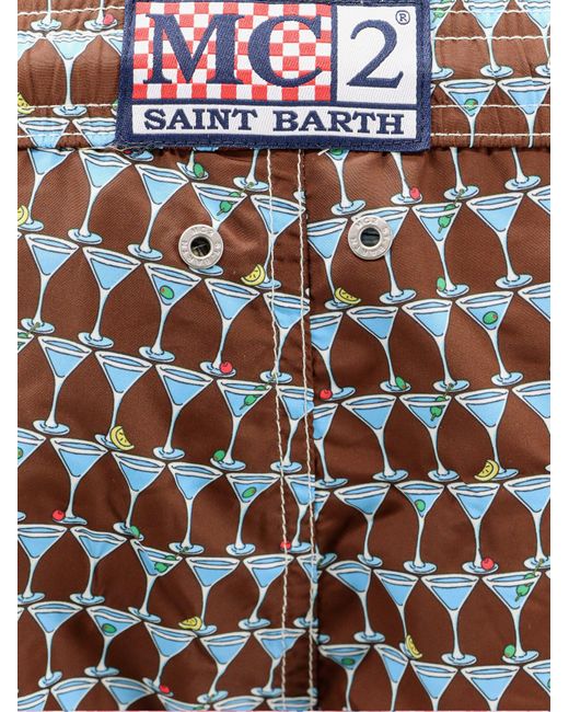 Mc2 Saint Barth White Swim Trunks for men