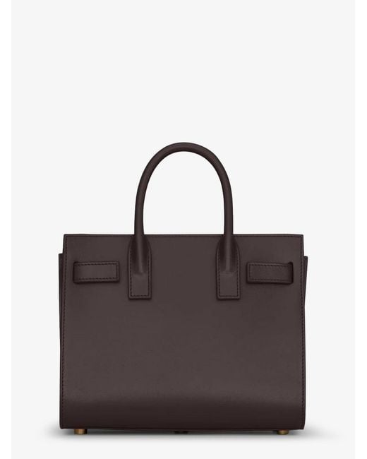 Saint Laurent Black Sac De Jour Nano Leather Shoulder Bag