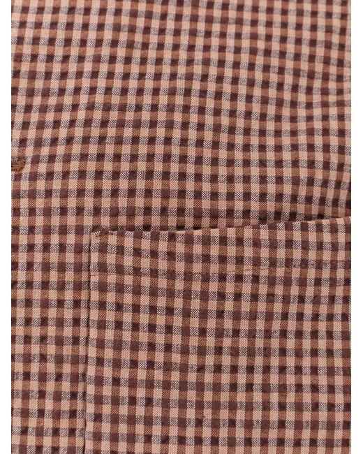 Hevò Brown Bari Cotton Blend Shirt/Jacket for men