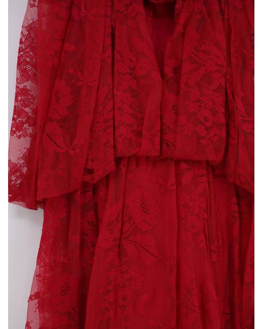 Zimmermann Red Luna Lace Dress