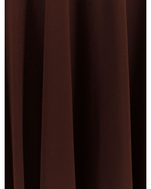 Erika Cavallini Semi Couture Brown Skirt