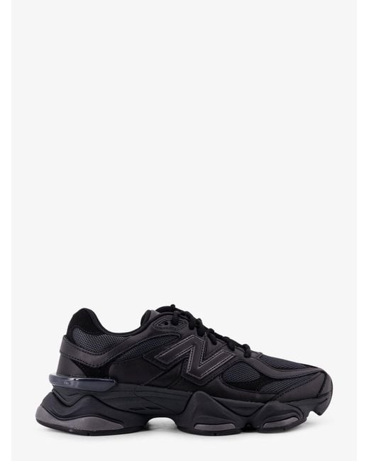 New Balance Black 9060 Mesh Sneakers With Logo On The Side