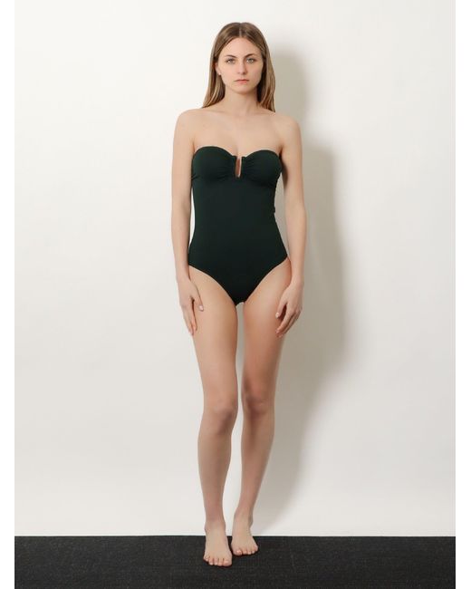 Eres Green Cassiopee Lycra One Piece Swimsuit
