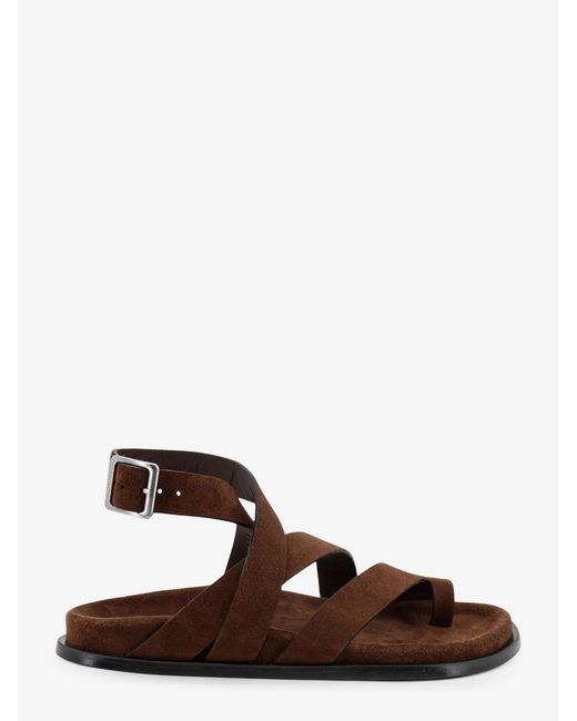 Alohas Brown Suede Sandals