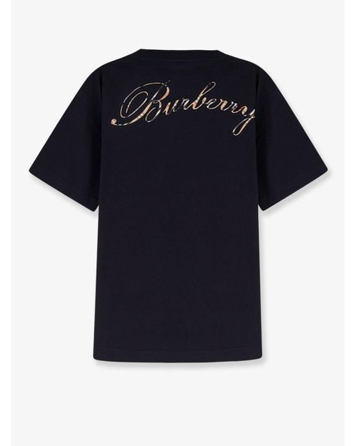 Burberry Black Organic Cotton T-Shirt for men