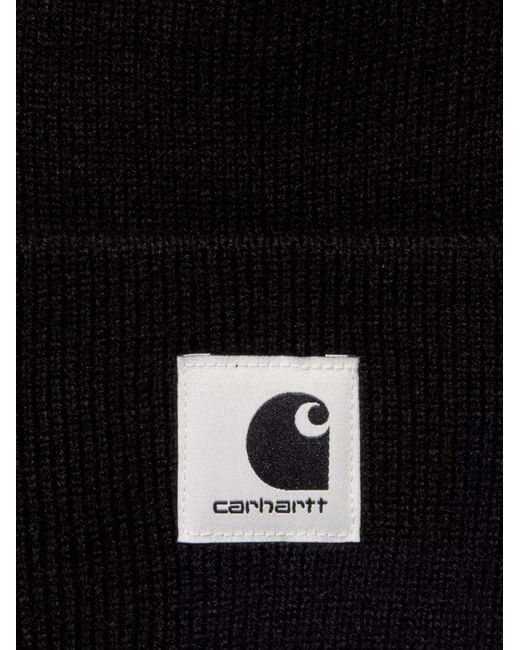 Carhartt Black Ashley Beanie With Logo for men