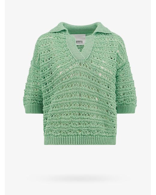 Erika Cavallini Semi Couture Green Sweater