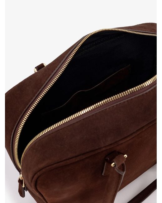 DUNST Purple Classic Suede Shoulder Bag