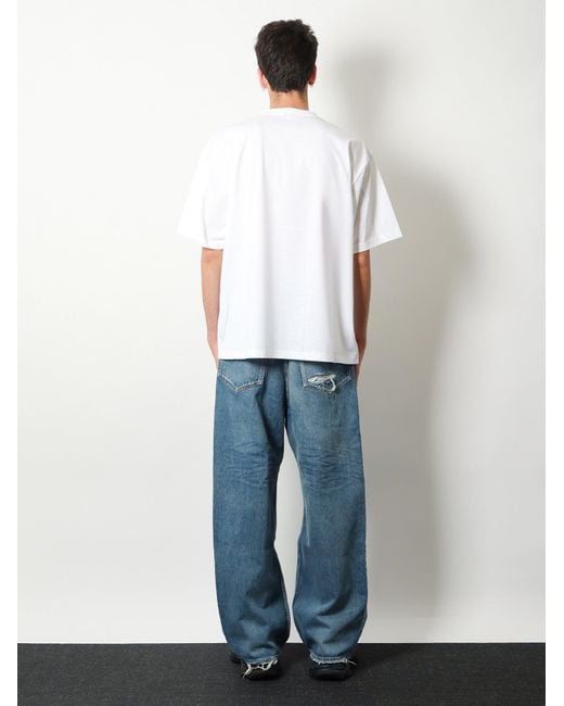 Balenciaga White The Window Cotton T-Shirt for men