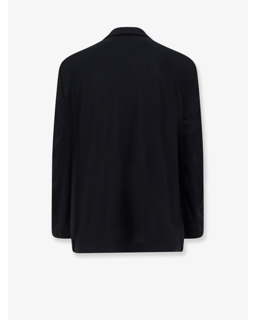Balenciaga Black Wool Blazer With Modal Insert for men