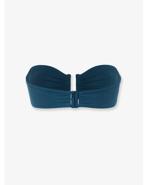 Eres Blue Lycra Bikini Top