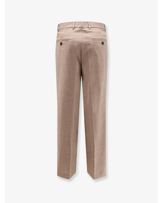Amaranto Natural Virgin Wool Blend Trousers for men
