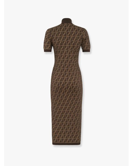 Fendi ff logo dress clearance