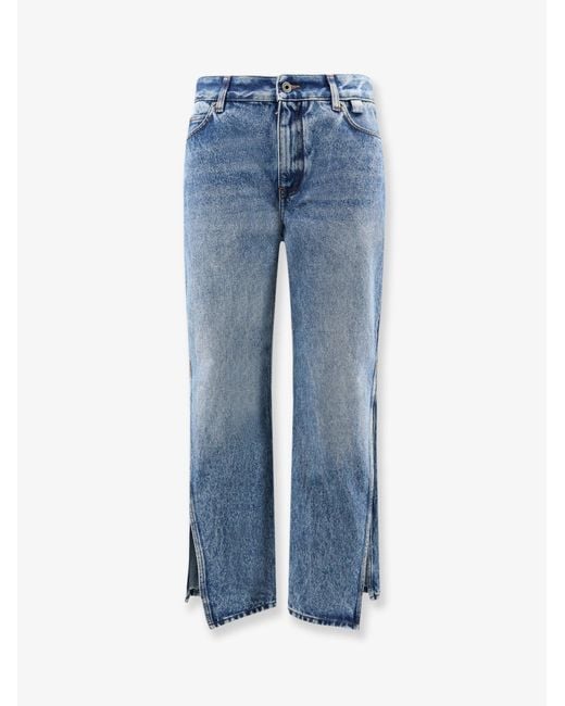 Loewe Blue Paula's Ibiza- Denim Jeans With Side Embroidered Logo