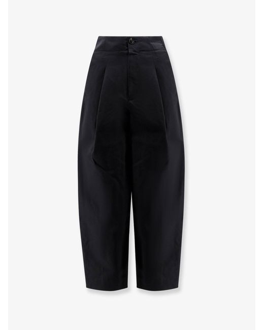 Soeur Black Daley Organic Cotton And Linen Trousers