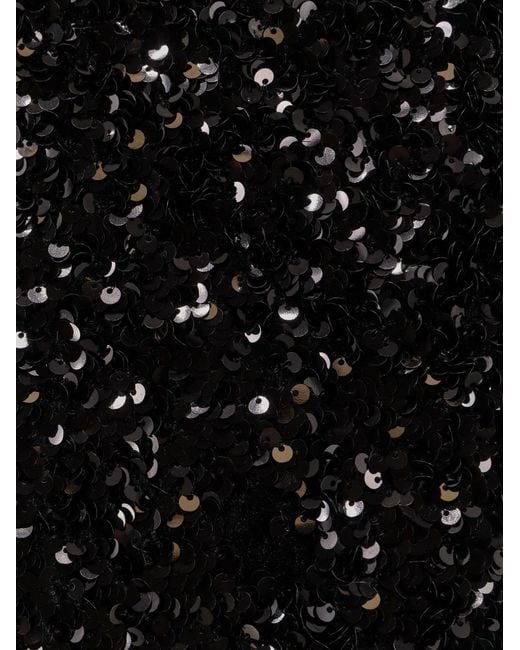 Vince Black Skirt With Sequins Embroidery