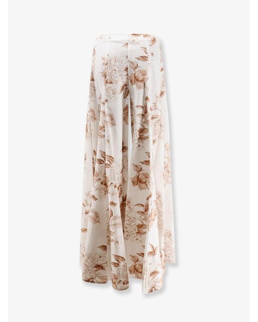 Lavi White Debby Cotton Trousers