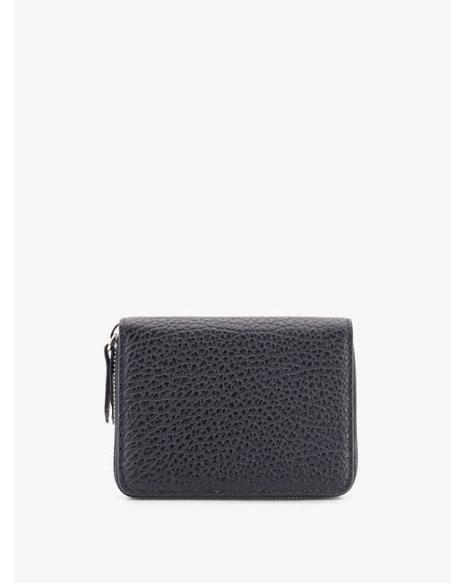 Maison Margiela Gray Four Stitches Small Leather Wallet