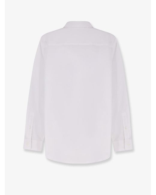 Burberry White Organic Cotton Shirt for men