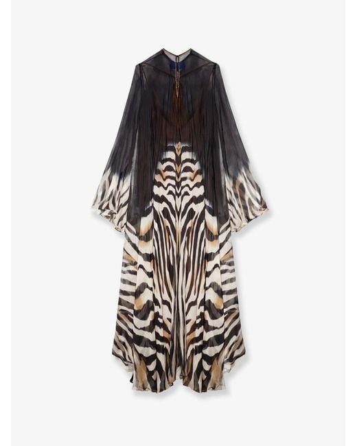 Mes Demoiselles White Sisters Viscose And Chiffon Long Dress