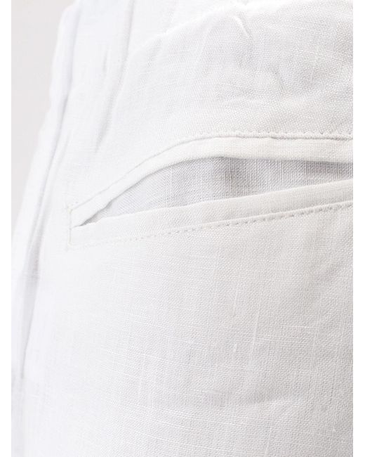Y-81 White Linen Trousers for men