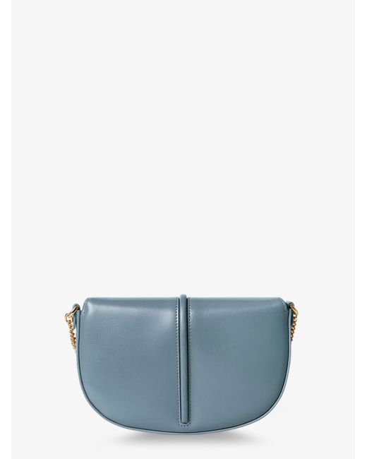 Fendi Blue Wallet On Chain Graphy Leather Crossbody Bag