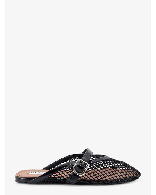 Alaïa Black Flat Mesh Sandals