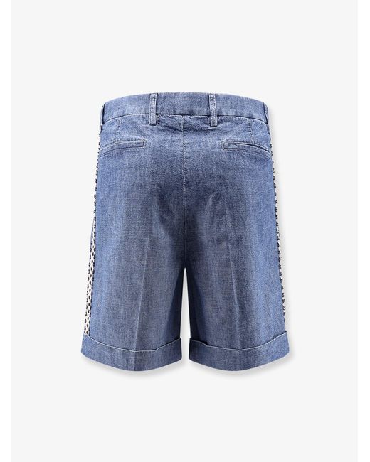 Valentino Blue Denim Shorts for men