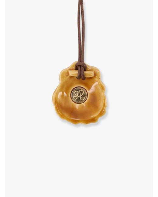 MATA STUDIO White Venere Glazed Ceramic Necklace