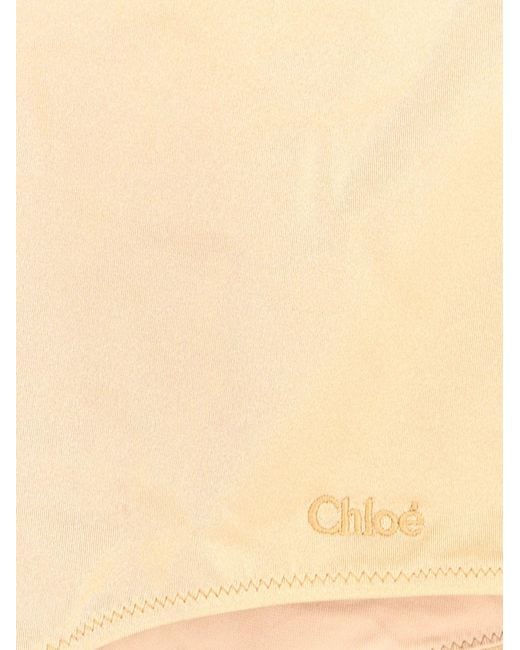 Chloé White Top Body With Lace Details