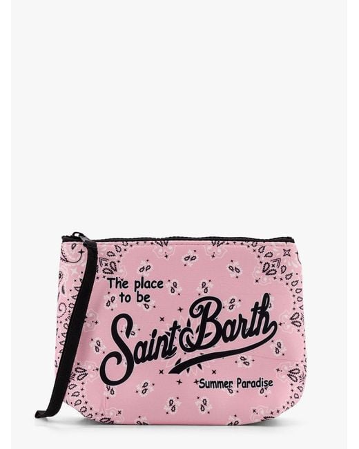 Mc2 Saint Barth Pink Aline Pochette With Bandanna Round Print for men