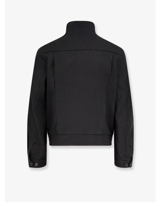 TONYWACK Black Wool Blend Jacket for men