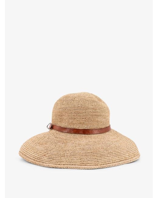 IBELIV Natural Rova Raffia Hat