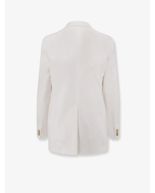 Tagliatore White Jasmine Linen Suit
