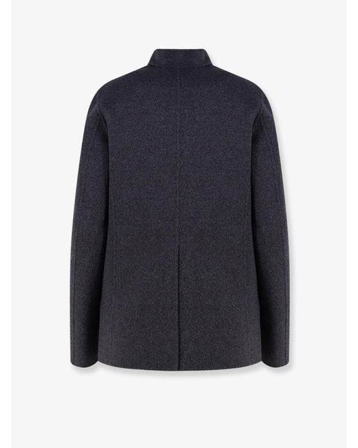 Aspesi Blue Unlined Wool Jacket