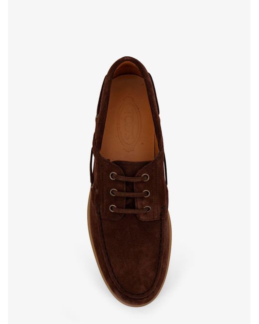 Tod's Brown Satin Trousers for men