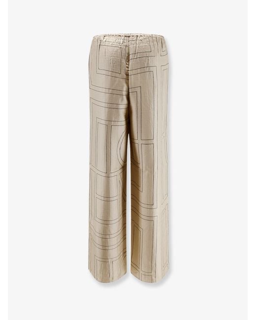 Totême Natural Pajamas Organic Silk Trousers
