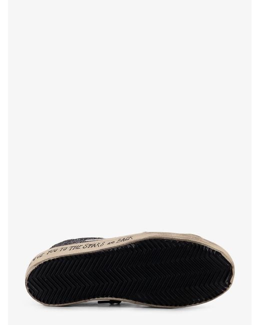 Sneakers Low-Top Super-Star Classic With List Con Paillettes di Golden Goose Deluxe Brand in White