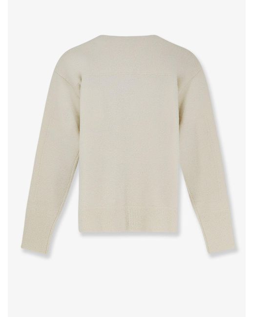Bottega Veneta White Cashmere, Wool And Silk Cardigan