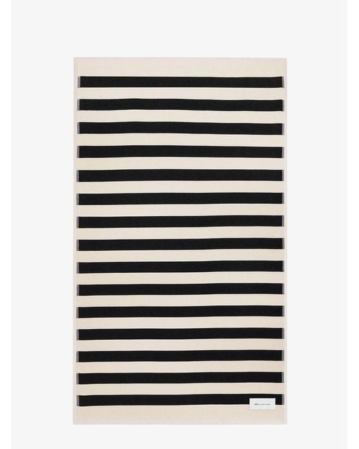 AMI Black Cotton Beach Towel