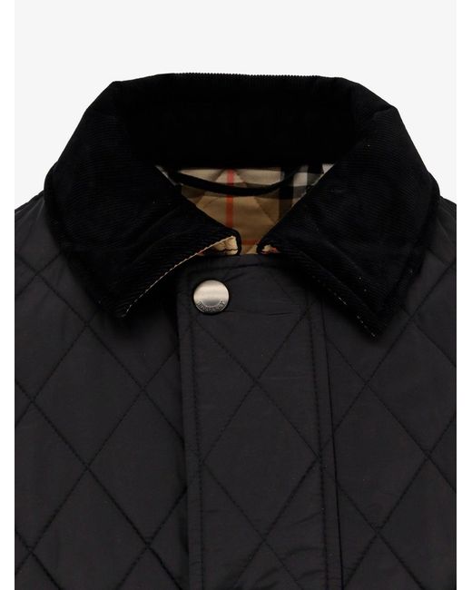 Burberry Black Haddington Quilted And Padded Jacket for men