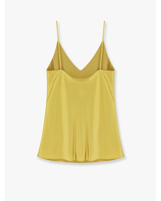 Max Mara Yellow Quassia Silk Top