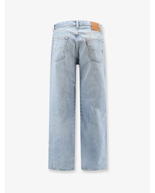 Levi's Blue 501 Loose Straight Leh Jeans for men