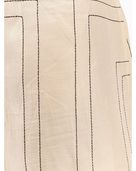 Totême Natural Silk Pajamas Shorts