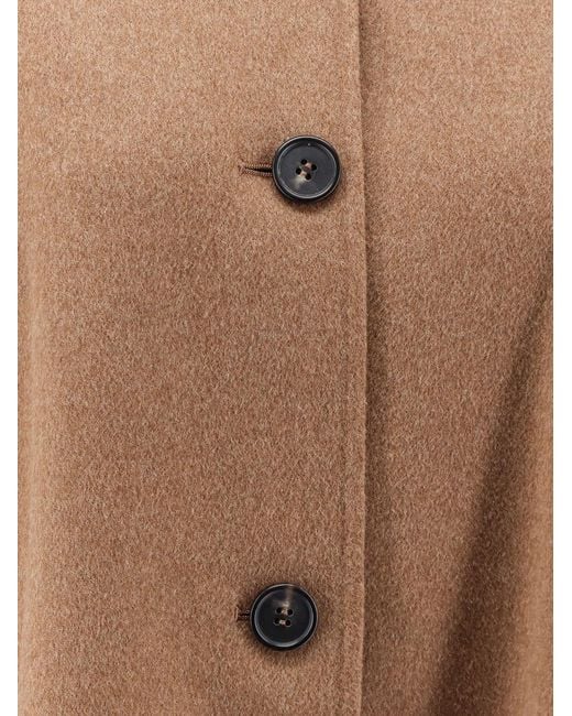 Max Mara Brown Smmkate Crop Virgin Wool Jacket