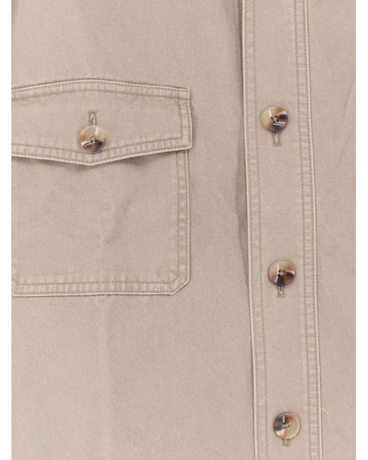 TONYWACK Natural Oversized Cotton Shirt for men