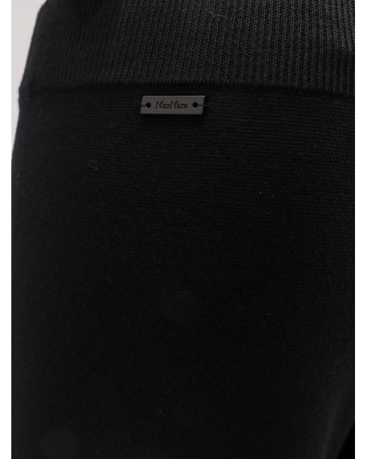 Max Mara Black Nigeria Virgin Wool Trousers